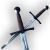 Miecz jednoręczny XIV-XV wiek do walki